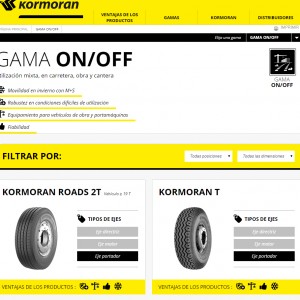 Nueva Web de Neumáticos de Camión Kormoran con imagen y contenidos renovados